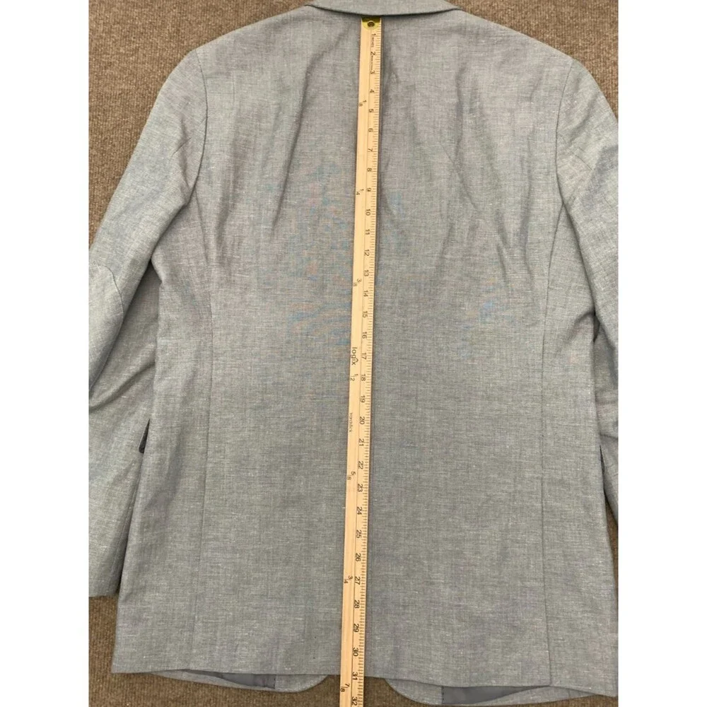 Kenneth Cole Blazer Mens 42L Linen Twill Textured Jacket Sportcoat